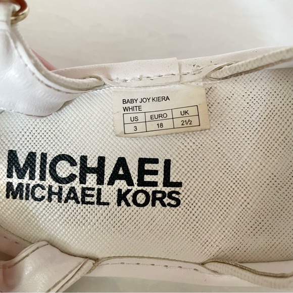 Michael Kors - White Baby Joy Kiera Sandals- Size 3 - Picture 8 of 11